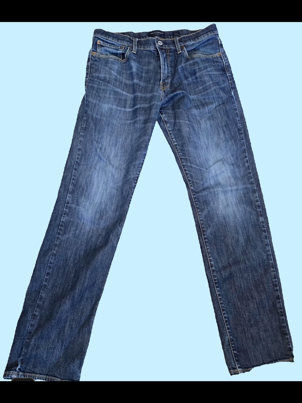 Lucky Brand Men's Faded Blue Straight Jeans